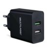 CARREGADOR DE PAREDE CONCEPT 2xUSB QUICK CHARGER PRETO MULTILASER CB117 - Image 2