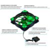 MICROVENTILADOR VERDE P/COMP GFIRE 120X120X25MM G-FIRE EW3212N - Imagem 2