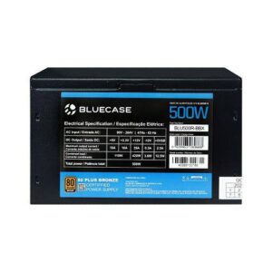 FONTE ATX 500W REAL 80 PLUS BRONZE BLUECASE BLU500R-B