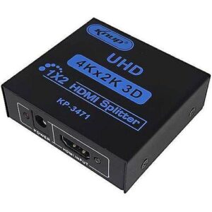 SPLITTER DIVISOR HDMI 1 ENTRADA 2 SAIDAS FULL HD 3D KNUP KP-3471