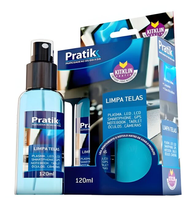 KIT LIMPA TELAS 120ML PRATIK