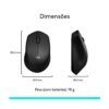 MOUSE SEM FIO WIRELESS PRETO LOGITECH M280 - Image 3