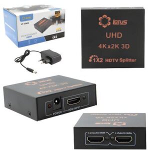 SPLITTER DIVISOR HDMI 1 ENTRADA 2 SAIDAS FULL HD 3D LOTUS LT-CVC003