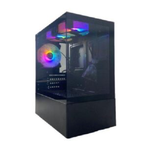 GABINETE GAMER AQUARIO C/ 3 FANS S/ FONTE PIXXO HT200B12L41