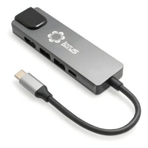 CABO CONVERSOR USB-C HUB 6 EM 1 LOTUS LT-T602