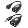 CABO CONVERSOR EXTENSOR USB(M) 50METROS VIA CABO DE REDE RJ45 5+ 018-0158