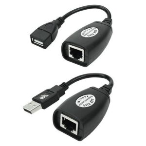 CABO CONVERSOR EXTENSOR USB(M) 50METROS VIA CABO DE REDE RJ45 5+ 018-0158