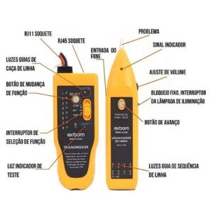 LOCALIZADOR DO CABO DE REDE E TELEFONIA LOTUS LT-M169