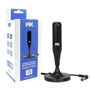 ANTENA DIGITAL INTERNA HDTV 1.8METROS BASE C/ IMA PIX 008-9506