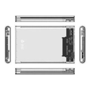 GAVETA EXTERNA P/ HD 2.5 USB 3.0 TRANSPARENTE SHINKA SH-CS-2.5-3.0-TRANSP