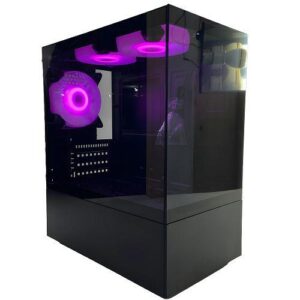 GABINETE GAMER AQUARIO PRETO C/ 3 FANS S/FONTE PIXXO CG200B
