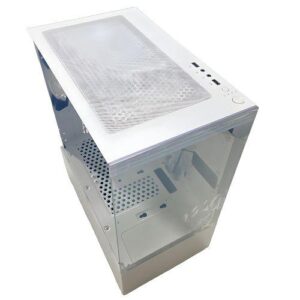 GABINETE GAMER AQUARIO BRANCO C/ 3 FANS S/ FONTE PIXXO CG200W