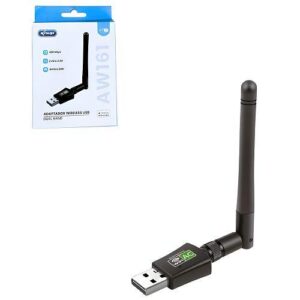 ADAPTADOR USB WIFI 600MBPS DUAL BAND C/ ANTENA KNUP KP-AW161
