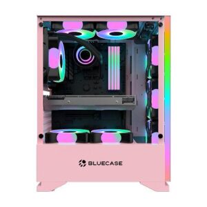 GABINETE GAMER ROSA S/FONTE BLUECASE BG-028PKB