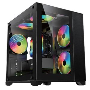 GABINETE GAMER ATLANTIS PRETO S/ FONTE BLUECASE BG-051