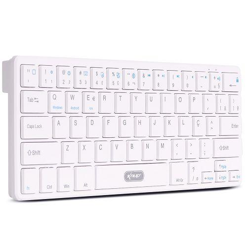 TECLADO BLUETOOTH 3.0 ABNT2 BRANCO KNUP KP-TE109