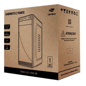 GABINETE MICRO ATX C/ FONTE 200W C3PLUS MT-29BK