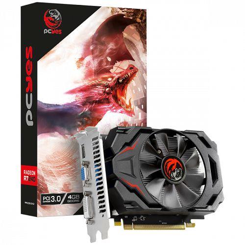 PLACA DE VIDEO R7 240 4GB GDDR5 128B. (VGA/DVI/HDMI) PCYES PJ7R240DR5