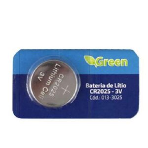 BATERIA CR2025 3V LITIO MANGANES GREEN 013-3025