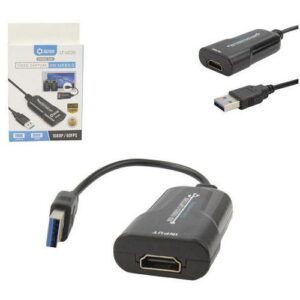 CAPTURA DE VIDEO 4K 1080P 60FPS HDMI (F) P/ USB3.0 (M) LOTUS LT-U030