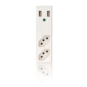CARREGADOR USB 2,1A C/FILTRO BRANCO COLETEK FL-USB21GWH