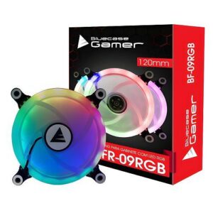MICROVENTILADOR FAN RING CONTROLAVEL LED RGB 120MM S/CAIXA BLUECASE BFR-09RGB