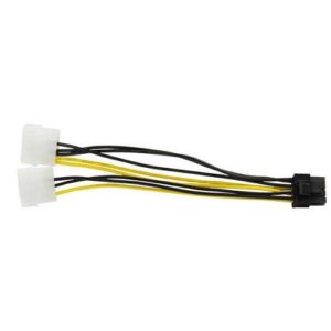 CABO ADAPTADOR PCI-E 8 PINOS (6+2) 20CM P/MOLEX DUPLO DEX CM-12