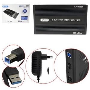 GAVETA EXTERNA (CASE) P/ HD 3,5 USB 3.0 KNUP KP-HD004