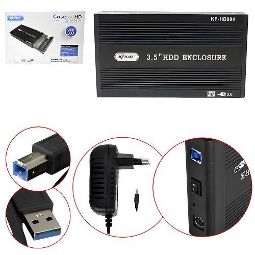 GAVETA EXTERNA (CASE) P/ HD 3,5 USB 3.0 KNUP KP-HD004