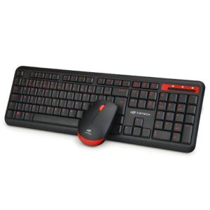 KIT TECLADO + MOUSE SEM FIO C3T K-W100BK