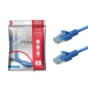 CABO DE REDE CAT6 5METROS AZUL 5+ 018-9901