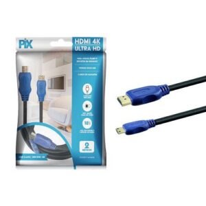 CABO HDMI V2.0 X MINI HDMI 30AWG 2METROS PIX 018-9400