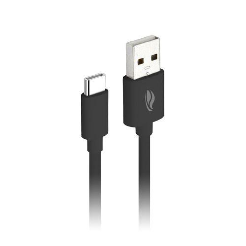CABO USB A(M) 3A X USB-C MACHO 2METROS C3TECH CB-C20BK - Imagem 2