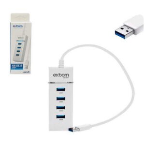 HUB USB 3.0 4 PORTAS 5BPS 30CM EXBOM UH-30A