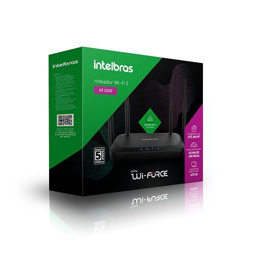 ROTEADOR WIFI 5 AC1200 DUAL BAND 12000Mbps 4 ANTENAS INTELBRAS GF 1200 - Imagem 3