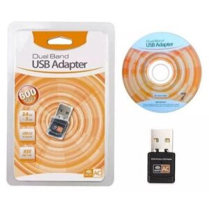 ADAPTADOR USB WIFI 600MBPS DUAL BAND