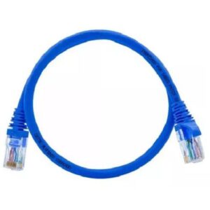 CABO DE REDE PATCH CORD CAT5E AZUL 0.50MTETROS PLUSCABLE CAT5E05BL