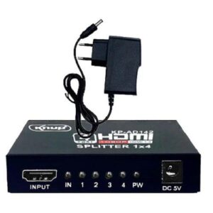 SPLITTER DIVISOR HDMI 1 ENTRADA 4 SAIDAS 4K ULTRA HD KNUP KP-AD142