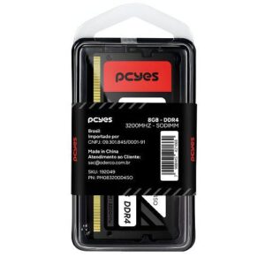 MEMORIA NOTEBOOK 8GB DDR4 3200MHZ PC4 SODIMM PCYES PM083200D4SO