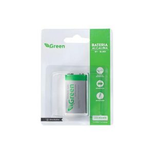 PILHA ALCALINA 9V 6LR61 GREEN 013-9701