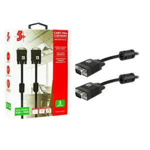 CABO VGA HD15M X HD15M 3METROS C/FILTRO +5 018-9573