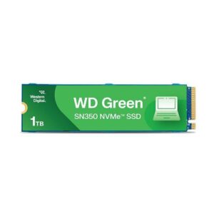 SSD 1 TB WD Green, M.2 2280 PCIe Gen 3 NVMe, Leitura 2400MB/s Gravação 1850MB/s - WDST2G0