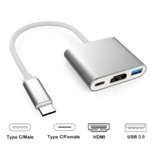 CABO ADAPTADOR USB-C X USB 3.0 HDMI (F) TYPE C EASY TOP