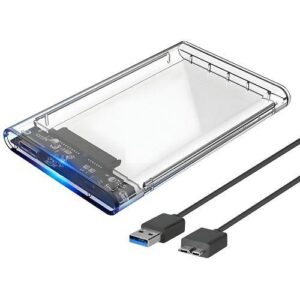 GAVETA EXTERNO P/ HD 2.5 USB 3.0 TRANSPARENTE FNX