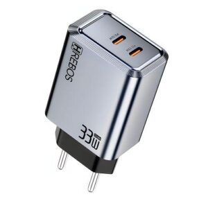 CARREGADOR PARA CELULAR 33W USB-C x 2 HREBOS CRG-261