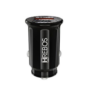 CARREGADOR VEICULAR USB-C/USB-A 20W HREBOS CRV-352