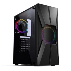 GABINETE GAMER S/ FONTE C/2 COOLER RGB PIXXO CGG17B