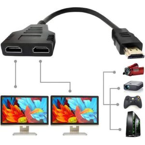 CABO ADAPTADOR DUPLICADOR HDMI (M) X 2X SAIDA (F) OEM CABO-HD 1X2