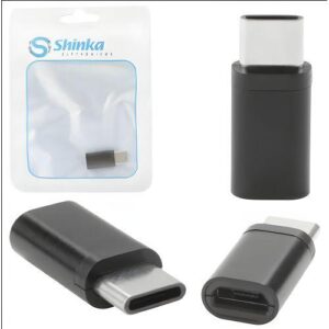 ADAPTADOR MICRO USB (F) P/ USB-C (TYPE-C) ( M) SHINKA