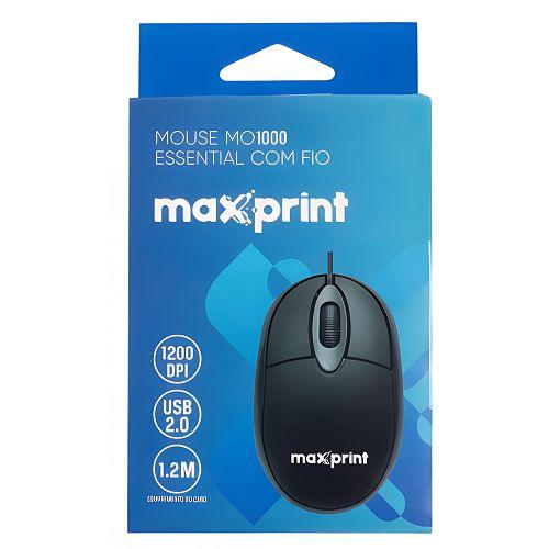 MOUSE USB 1200DPI 1,2METROS MAXPRINT MO1000 - Imagem 2